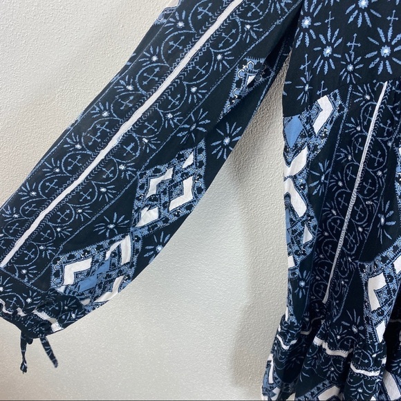 Free People Down By The Bay Peasant Tunic Top - Picture 5 of 10